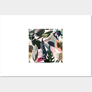 Chic and Modern Tropical Foliage Posters and Art